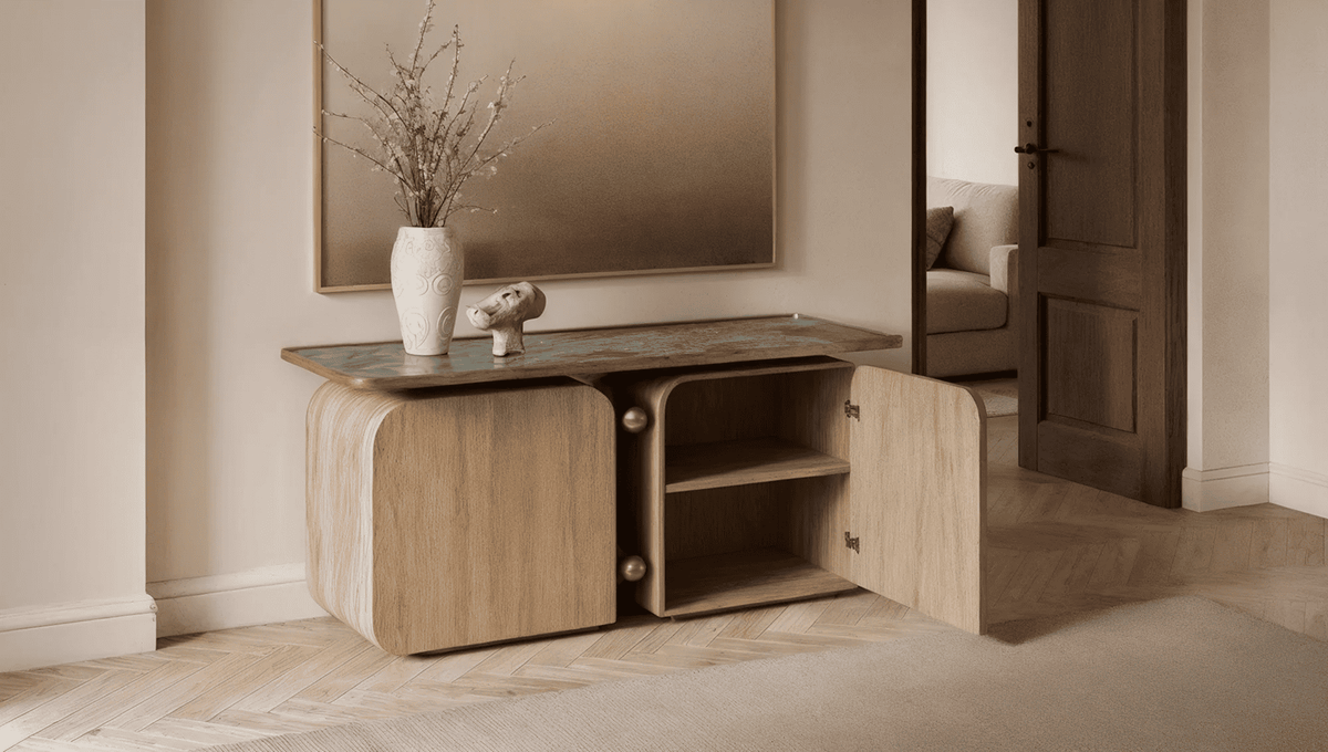 Luxury Sideboards & Credenzas in India | Japandi Designer Furniture