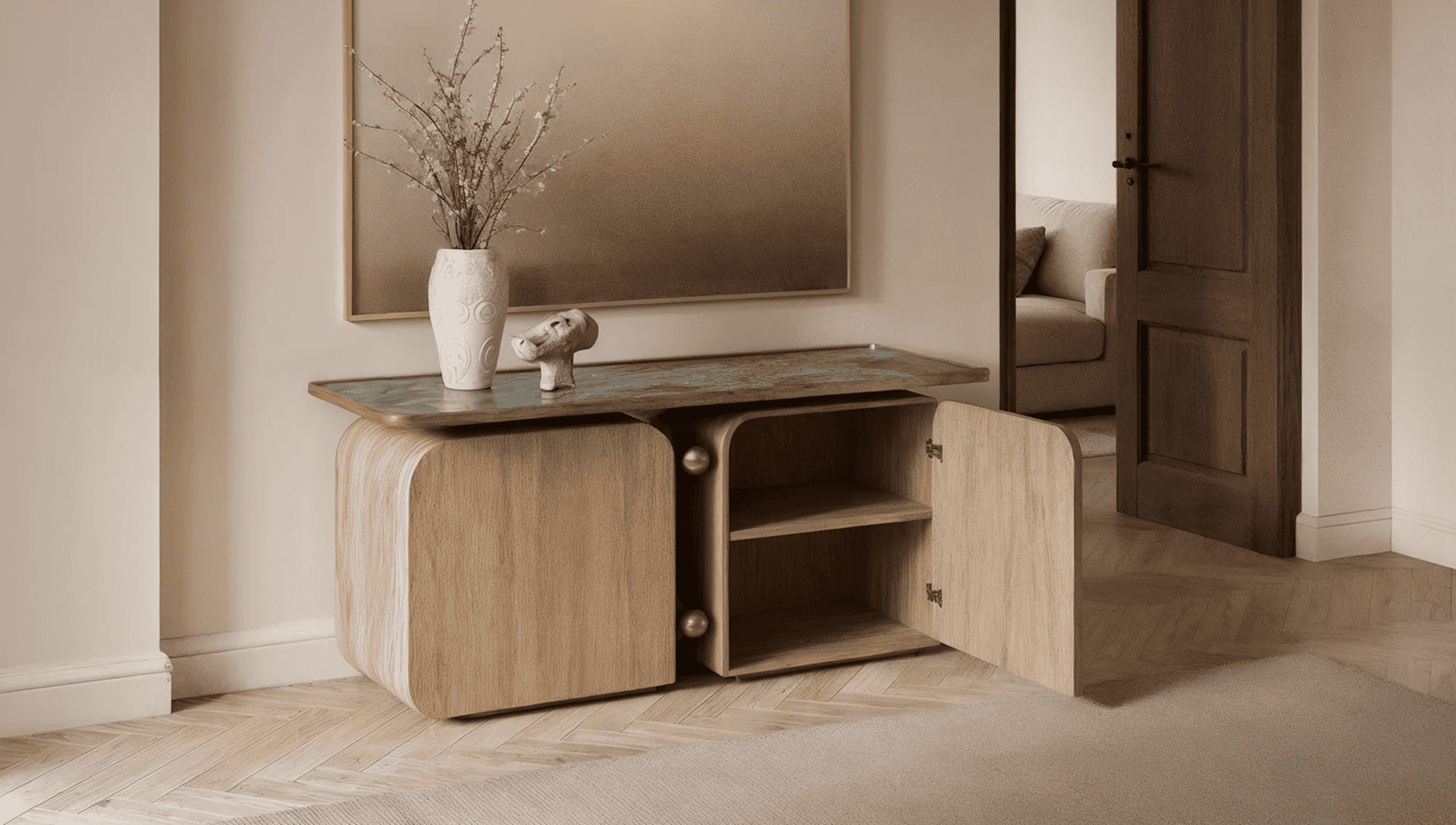 Luxury Sideboards & Credenzas in India | Japandi Designer Furniture