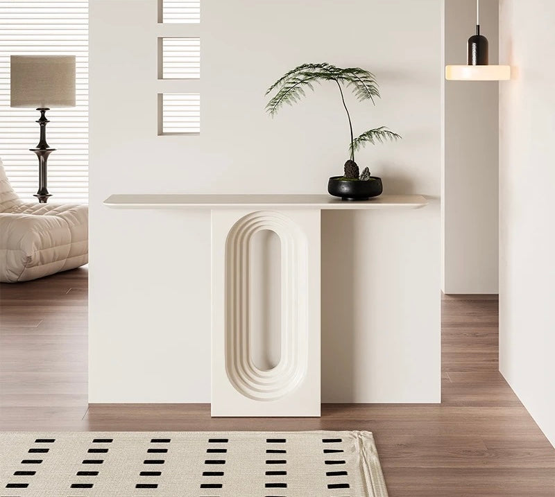 Venetia Entryway/Foyer Console close-up - console table - The Flamingo Life