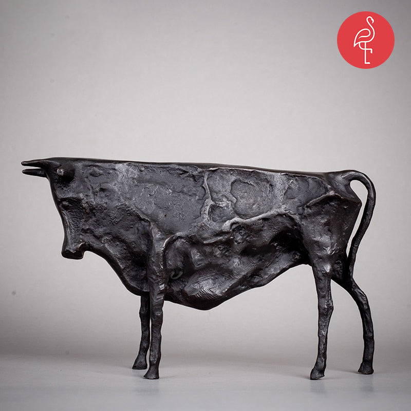 Picasso Bronze Bull Statue Abstract