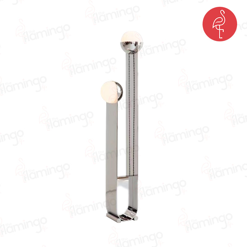 Skylar Tall Lamp – side view – luxury floor lamp India – The Flamingo Life