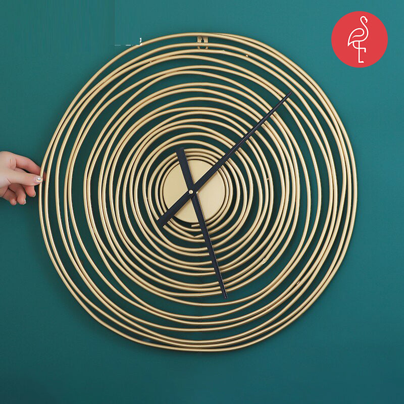 Neo-Golden Ring Wall Clock