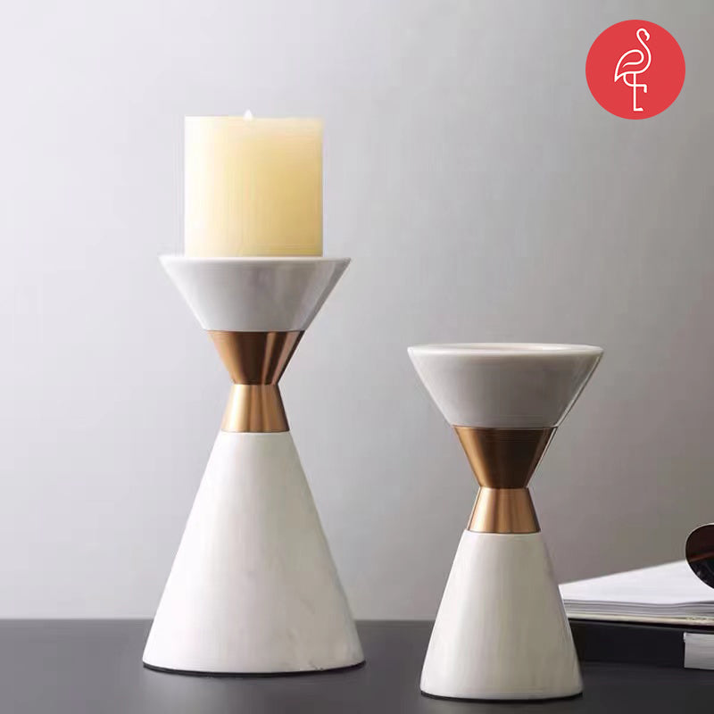 Pristine White Candle Stand