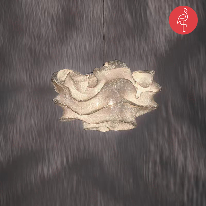 Cloudy Luminious Hanging Light – lifestyle view – designer pendant light India – The Flamingo Life