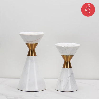 Pristine White Candle Stand