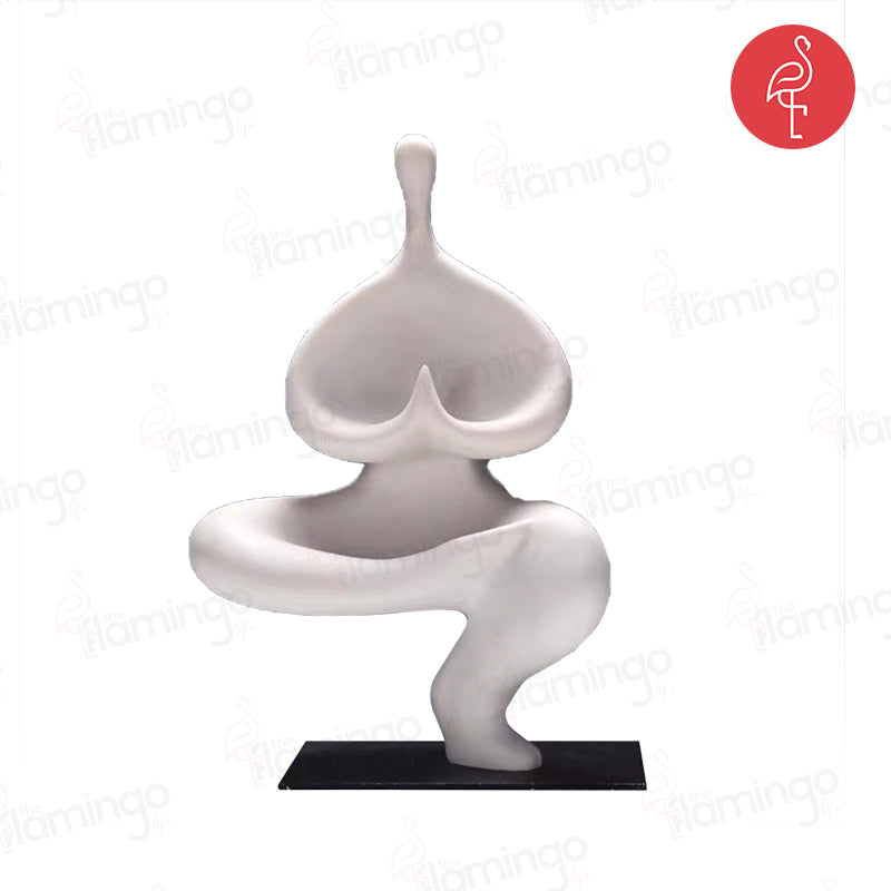 Yogic Aural Figurine – angle view – luxury figurine decor India – The Flamingo Life