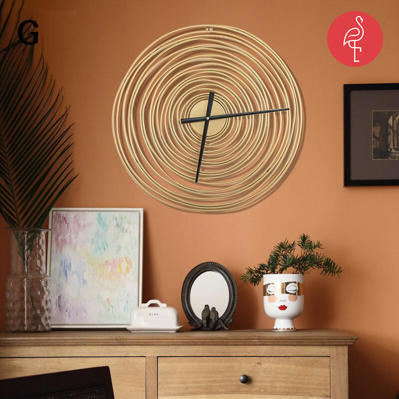 Neo-Golden Ring Wall Clock