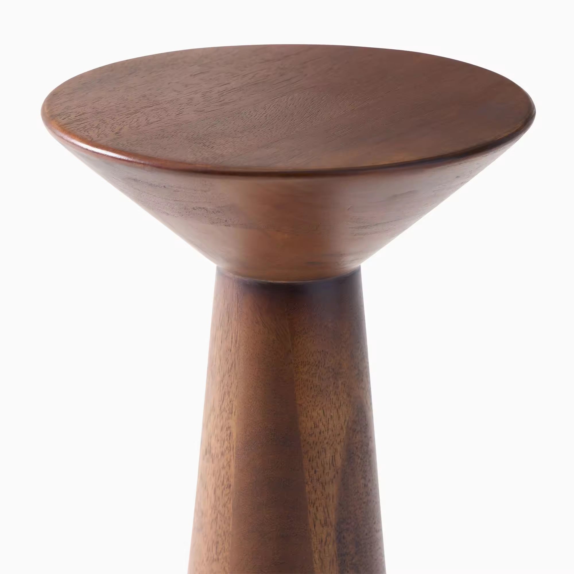 Fraternity Side Table lifestyle view - wood veneer side table - The Flamingo Life