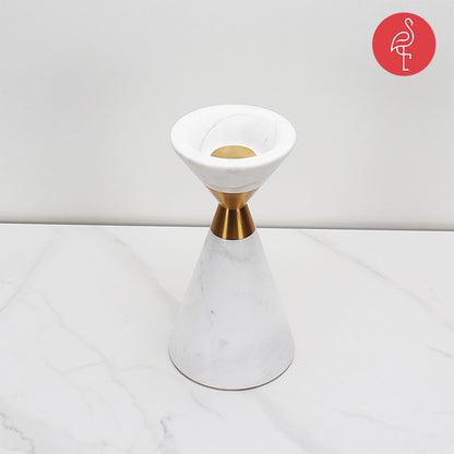 Pristine White Candle Stand