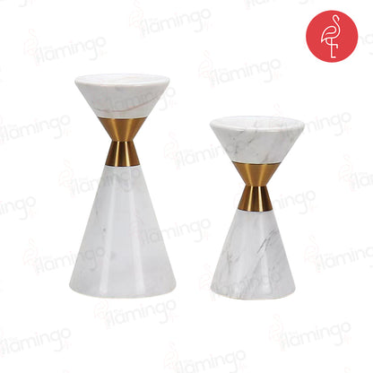 Pristine White Candle Stand