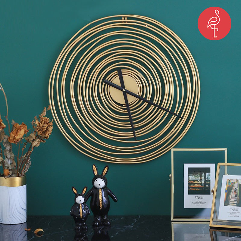 Neo-Golden Ring Wall Clock