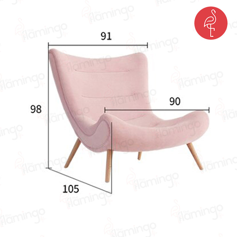 Modern Simple Art Chair view 16 - iron accent chair - The Flamingo Life