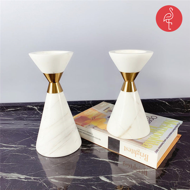 Pristine White Candle Stand