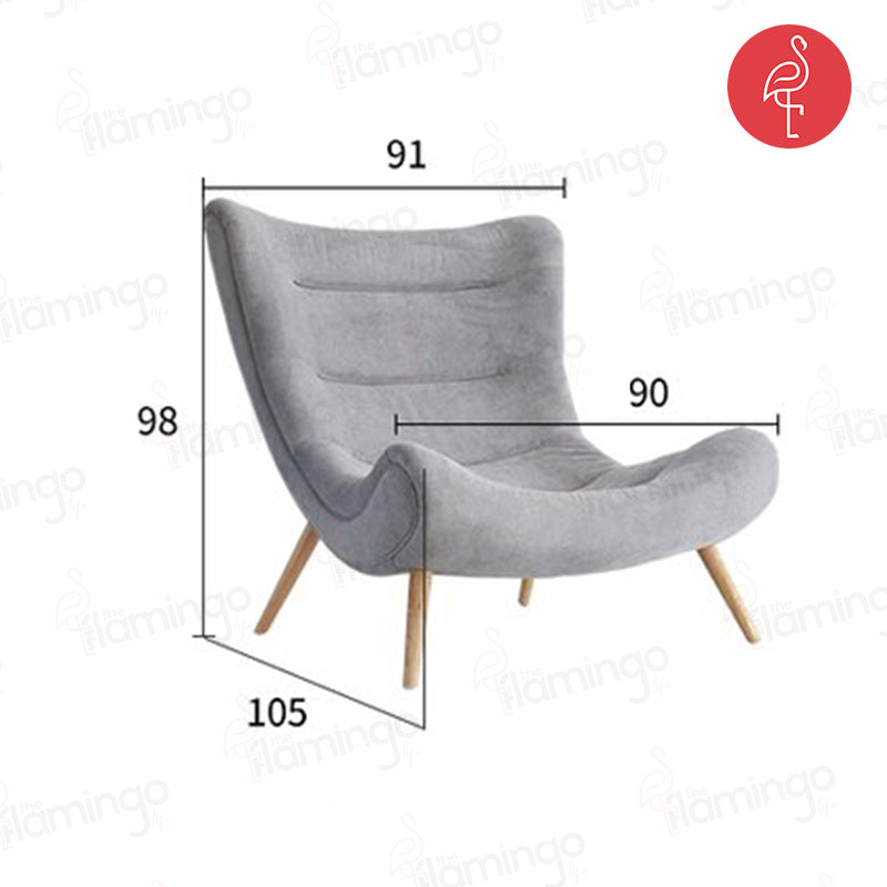 Modern Simple Art Chair view 17 - iron accent chair - The Flamingo Life