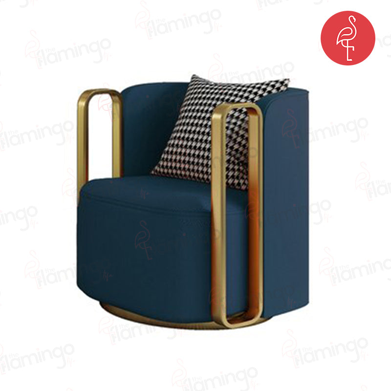 Denmark Luxury Chair view 11 - velvet upholstery accent chair - The Flamingo Life