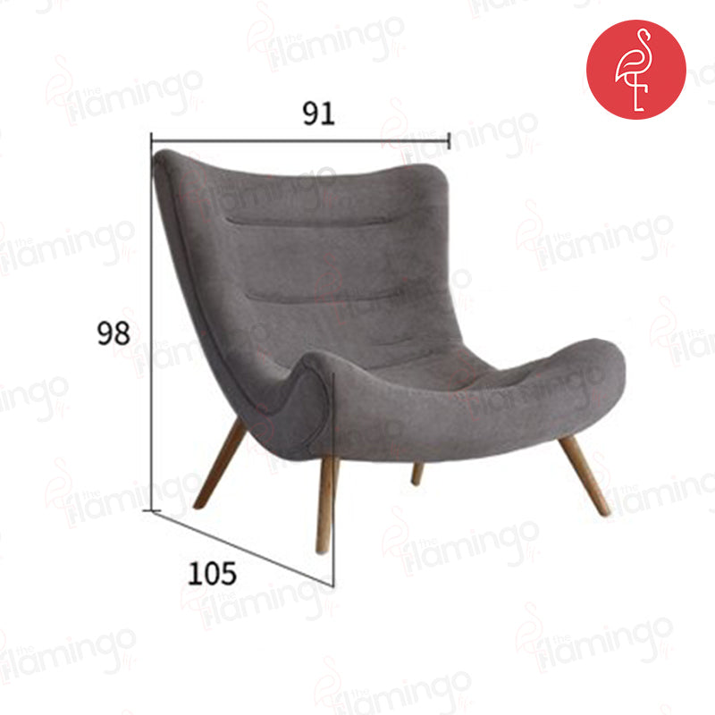 Modern Simple Art Chair view 18 - iron accent chair - The Flamingo Life