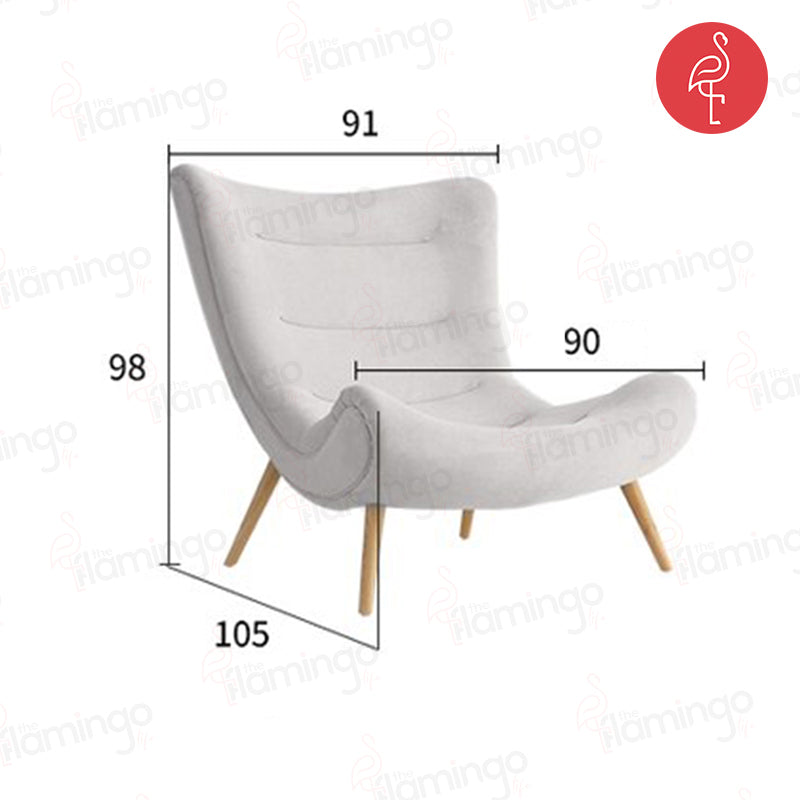 Modern Simple Art Chair view 19 - iron accent chair - The Flamingo Life