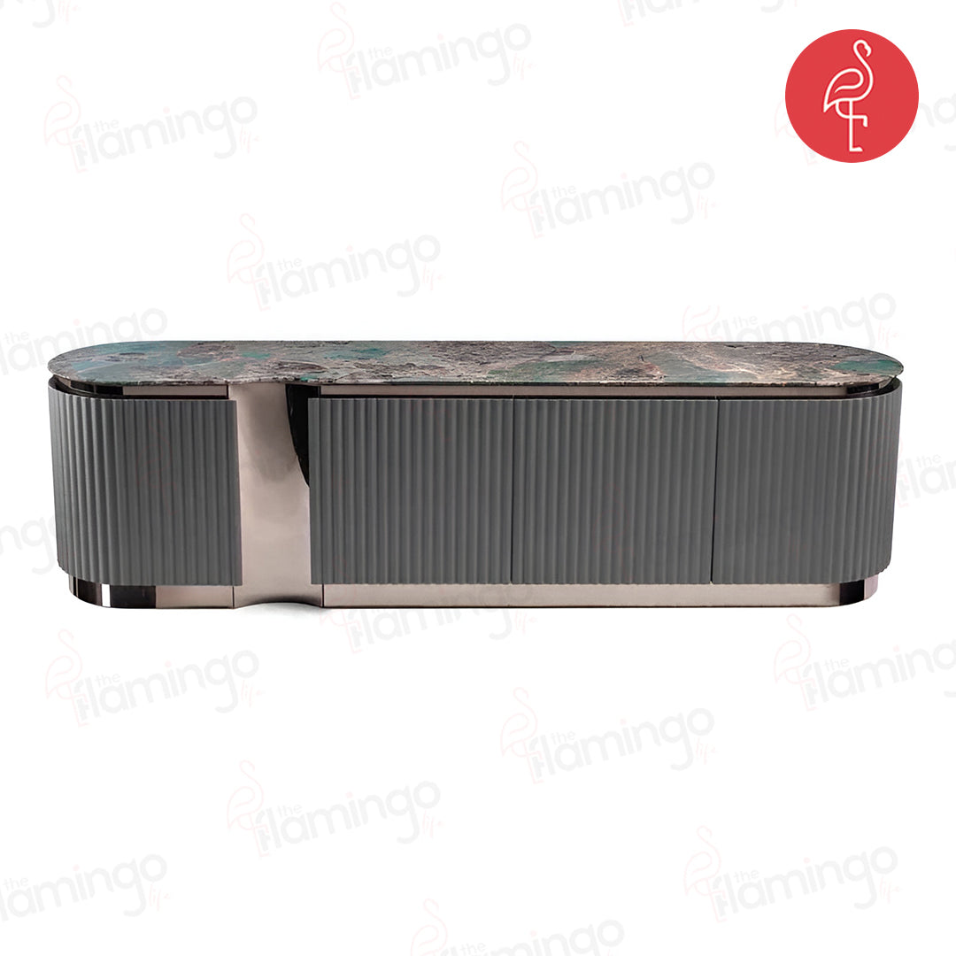 Cyrus Regal Console detail view - console table - The Flamingo Life