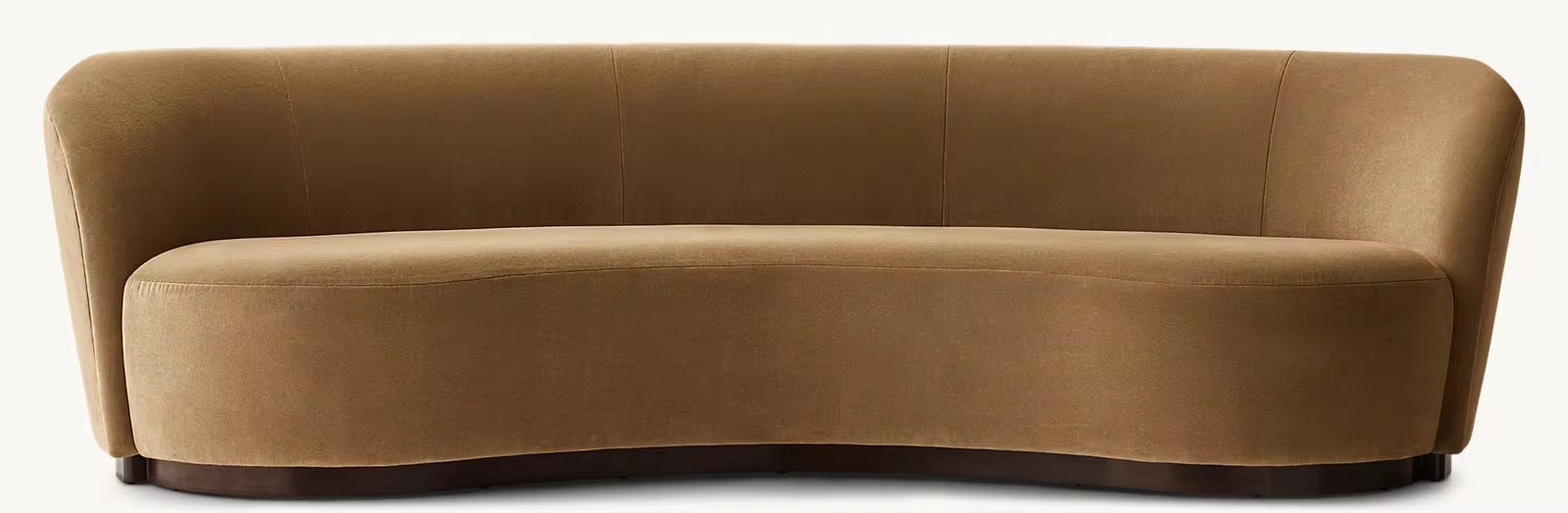 Vero Elegant Couch detail view - suede upholstery sofa - The Flamingo Life