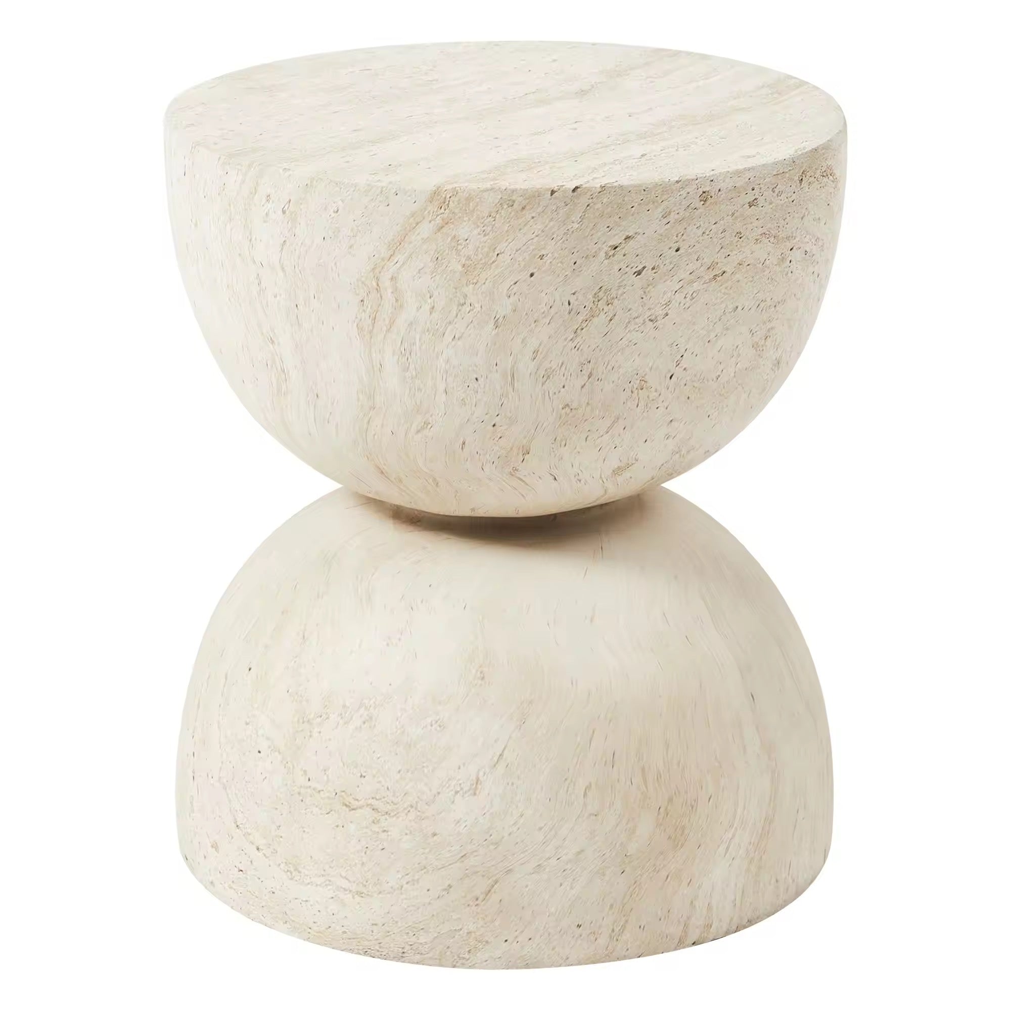 Ivory Drift Side Table close-up - side table - The Flamingo Life