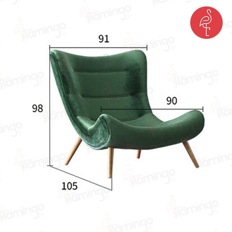 Modern Simple Art Chair view 20 - iron accent chair - The Flamingo Life