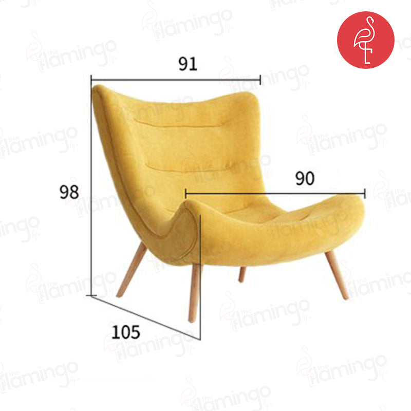 Modern Simple Art Chair view 21 - iron accent chair - The Flamingo Life