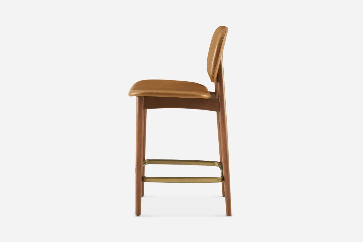 Bar Stool view 7 - premium leather bar stool - The Flamingo Life