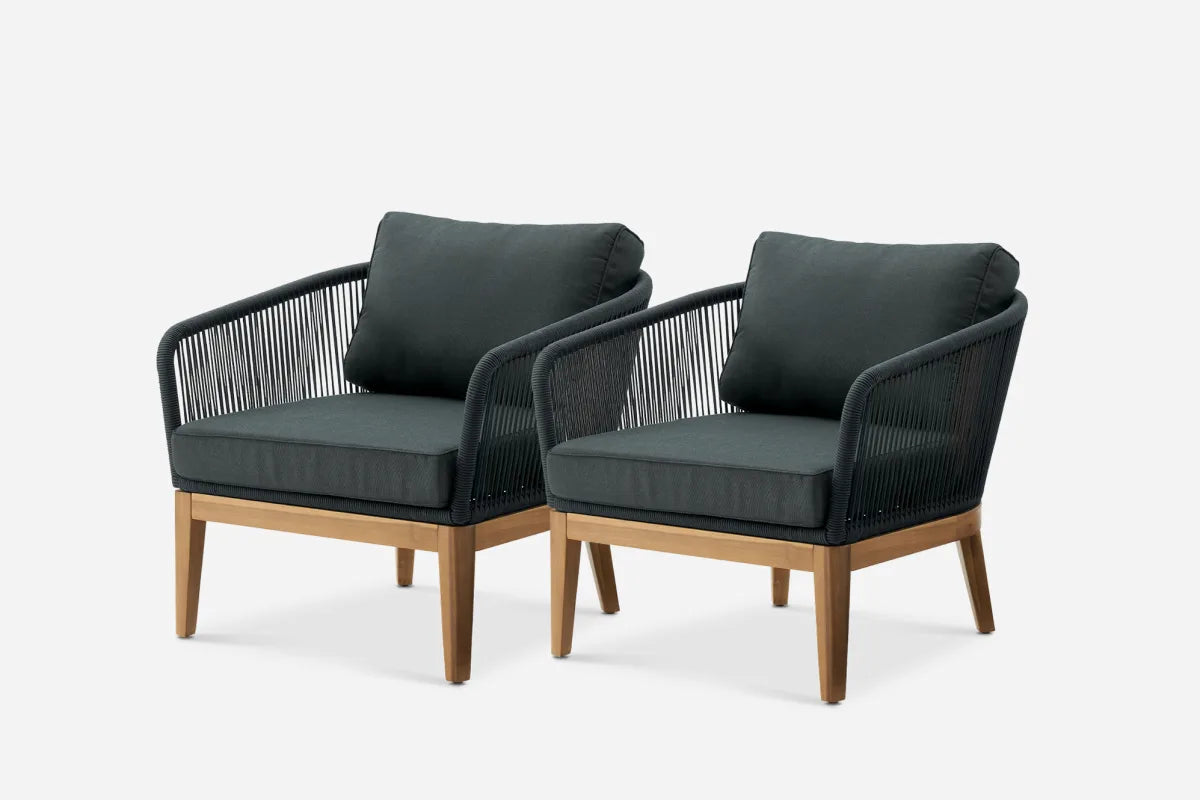 Godavari Premium Outdoor Rope Set lifestyle view - premium rope outdoor furniture - The Flamingo Life