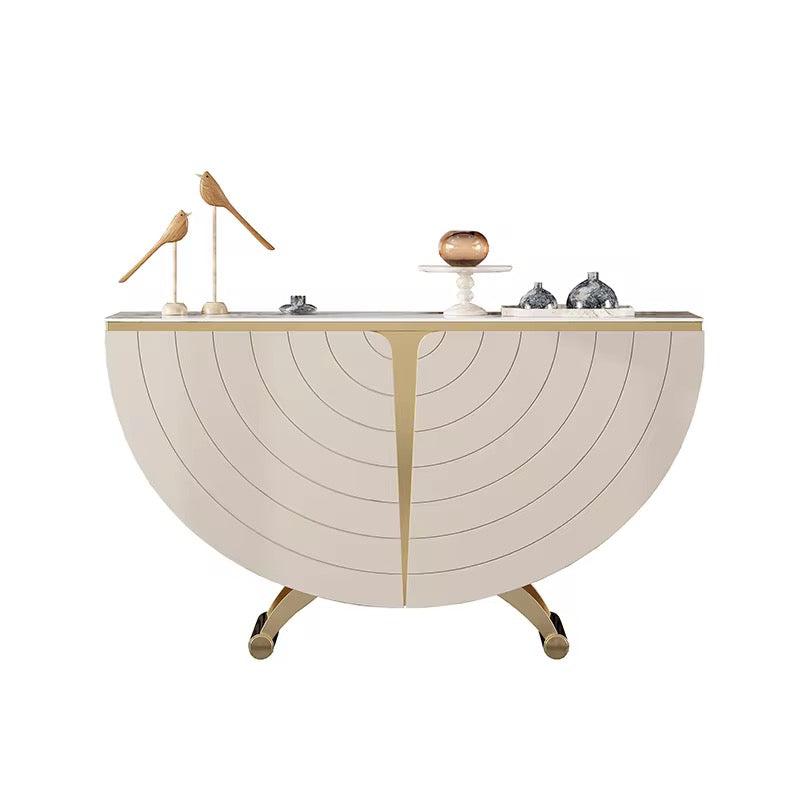 Half Moon Console lifestyle view - console table - The Flamingo Life