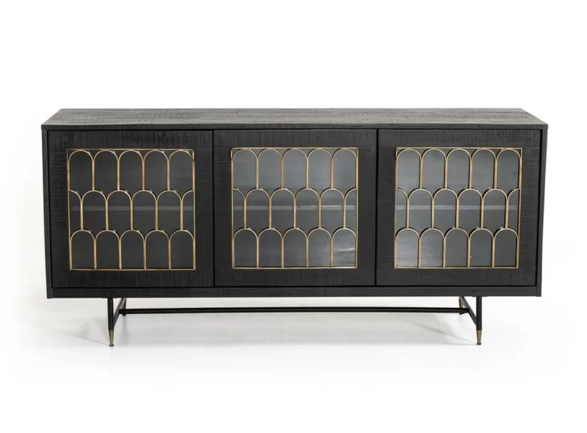 Honeycomb Sideboard detail view - sideboard - The Flamingo Life