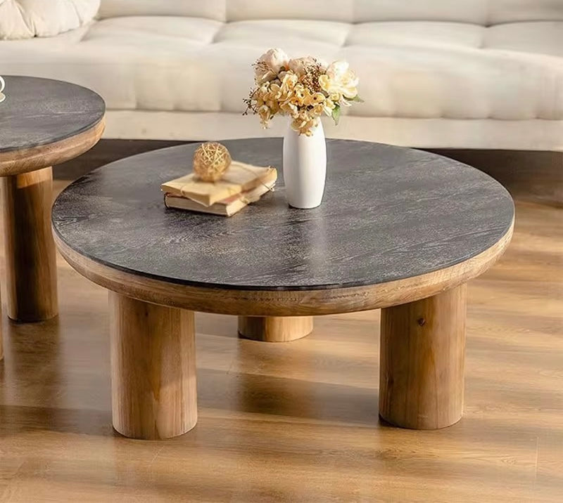 Kai Japandi Coffee Table angle view - Japandi coffee table - The Flamingo Life