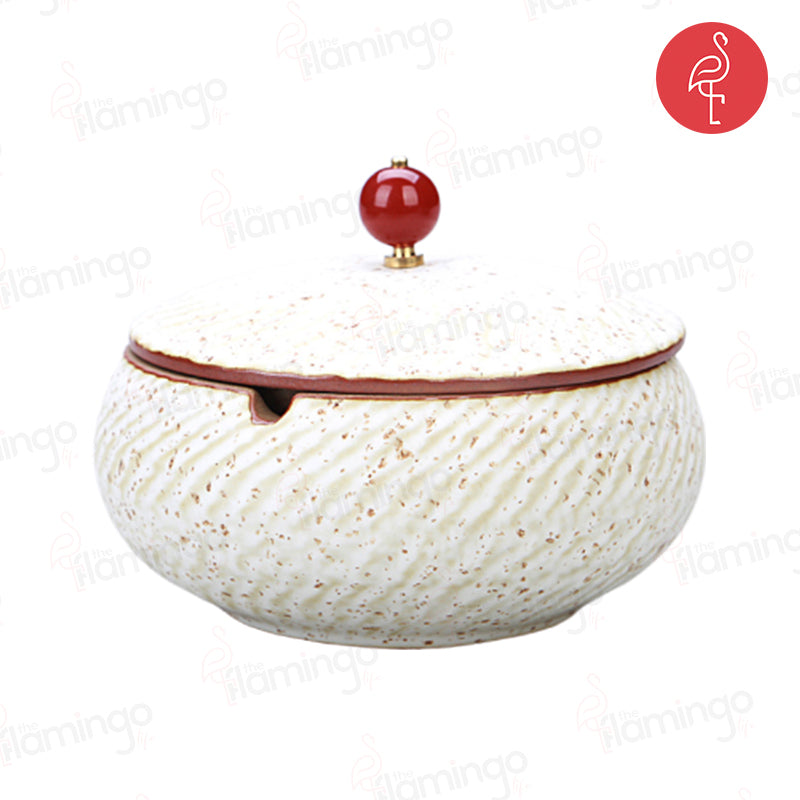 Shifu Contemporary Medieval Ashtray – top view – luxury dome ashtray India – The Flamingo Life