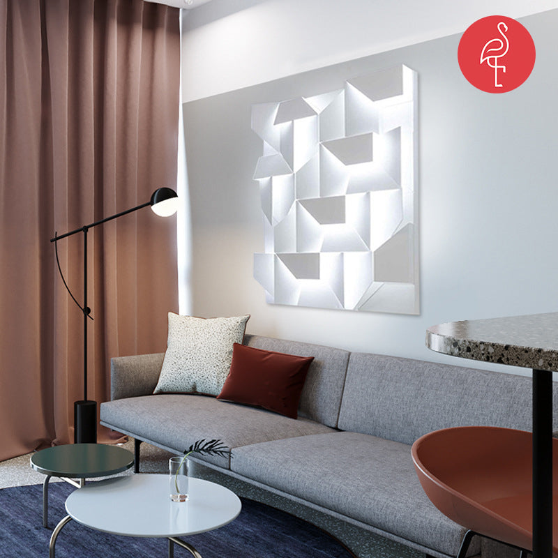 Puzzled Luxury Wall Mount Light – detail view – designer wall light India – The Flamingo Life
