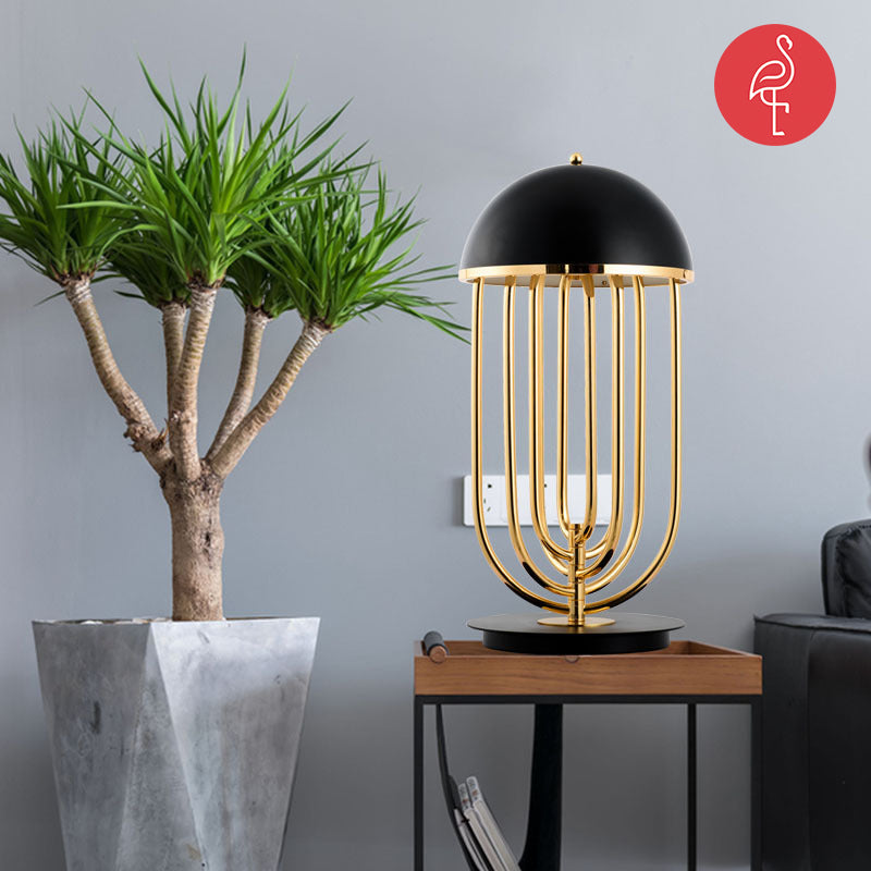 Haret Luminescent Bed Side Lamp – lifestyle view – luxury bedside lamp India – The Flamingo Life