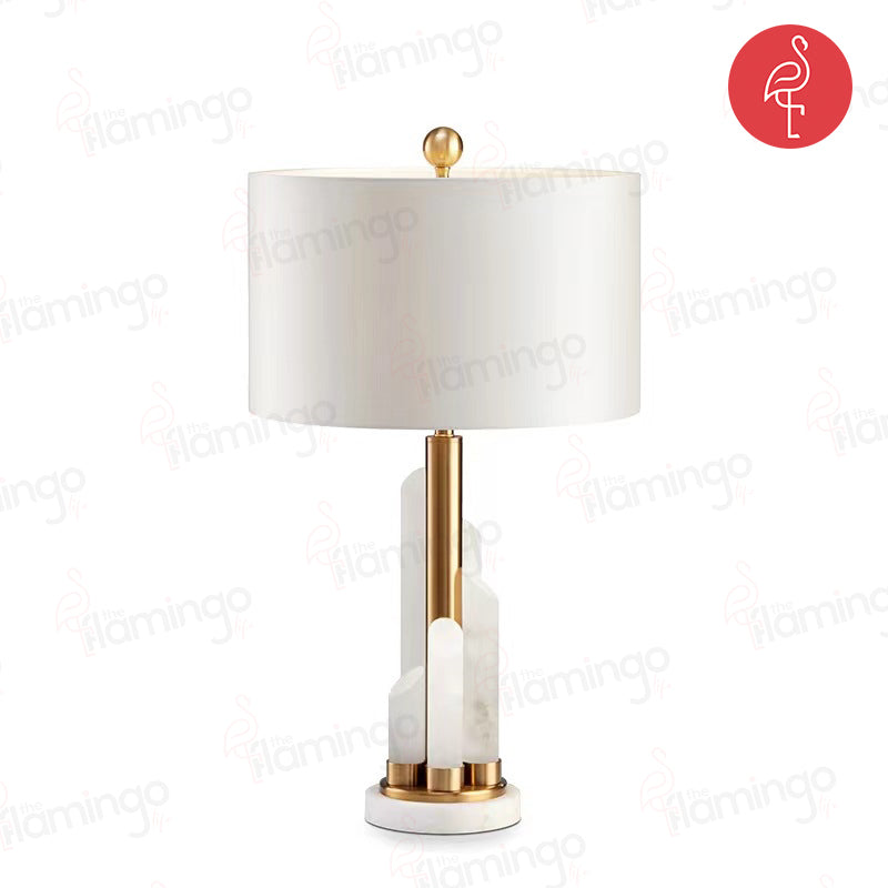 Valour Desk Lamp – lifestyle view – luxury marble desk lamp India – The Flamingo Life