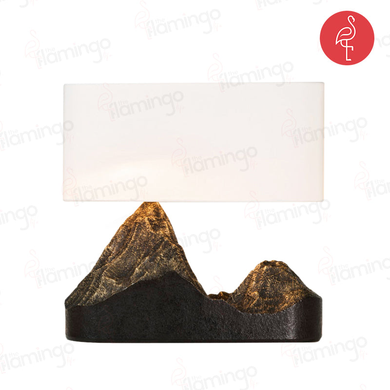 Grady Mountain Style Bed Lamp – side view – luxury bedside lamp India – The Flamingo Life