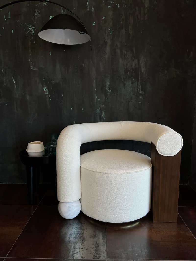 Hibiscus Accent Chair detail view - accent chair - The Flamingo Life