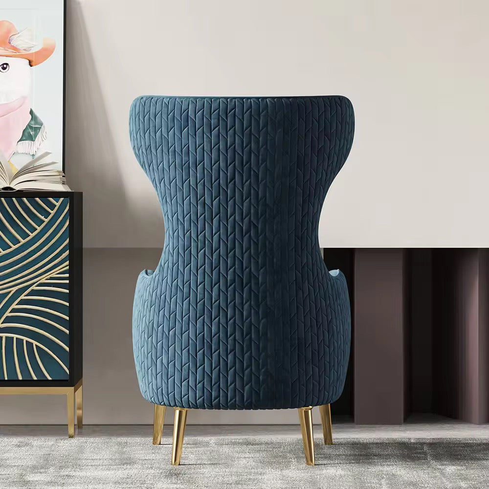 High Back Luxury Accent Chair detail view - accent chair - The Flamingo Life