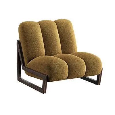 Lounging Boucle Accent Chair lifestyle view - boucle fabric accent chair - The Flamingo Life