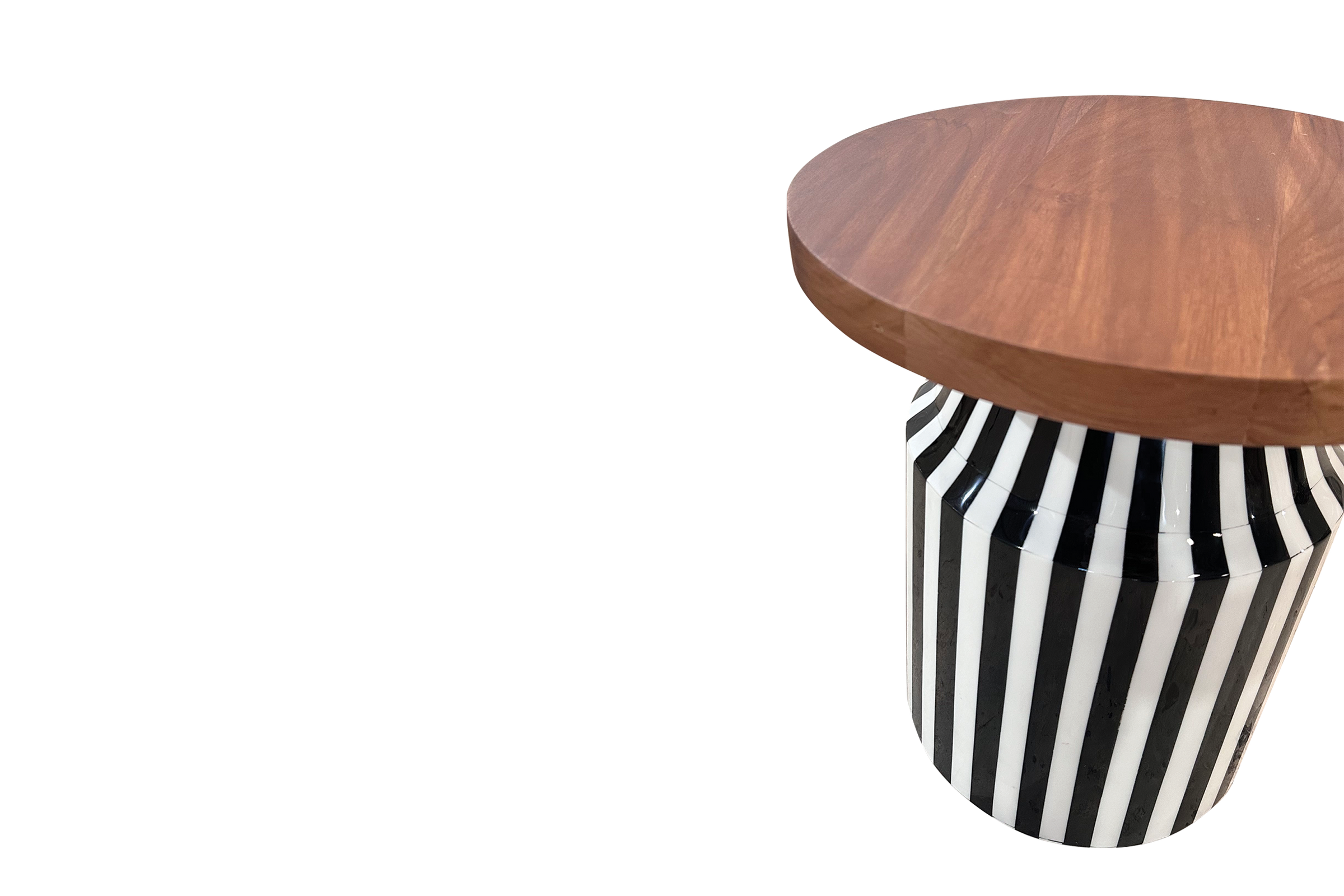Wonka Drink/End Table detail view - furniture - The Flamingo Life