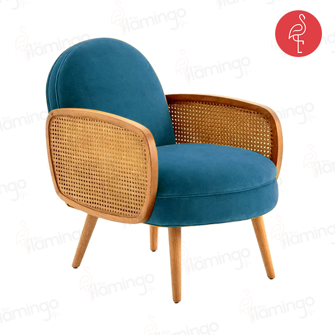 Carmine Rattan Chairs view 8 - rattan weave accent chair - The Flamingo Life