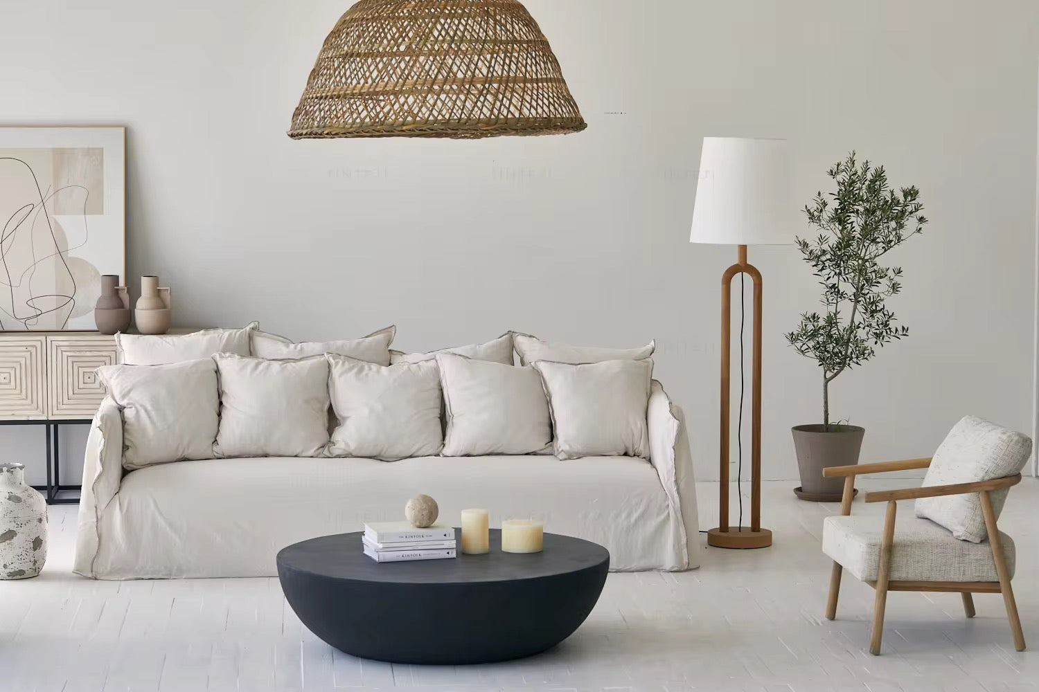 Kona Coffee Table lifestyle view - coffee table - The Flamingo Life