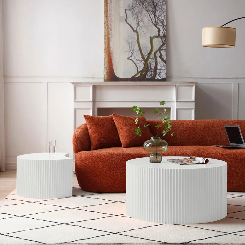 Polygon Nesting Coffee Table Set detail view - coffee table - The Flamingo Life