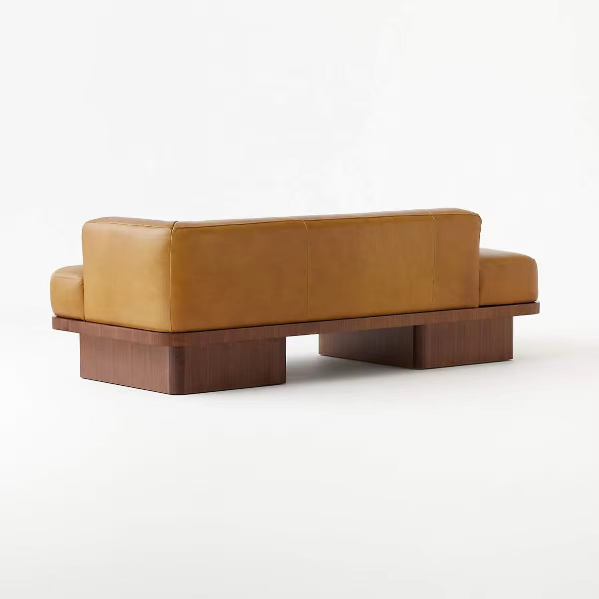 Premium Leather Love Seat lifestyle view - premium leather love seat - The Flamingo Life