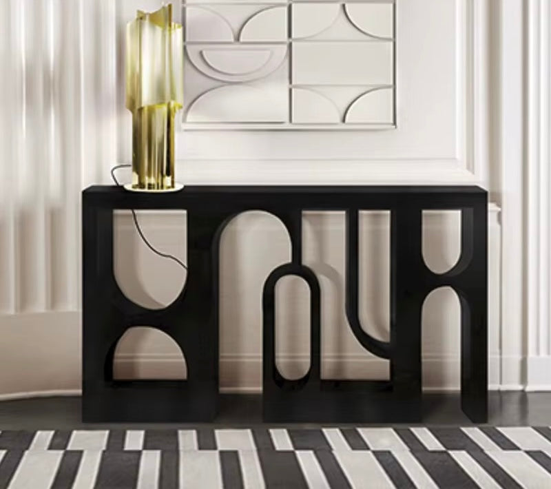 Greek Elegant Console detail view - console table - The Flamingo Life