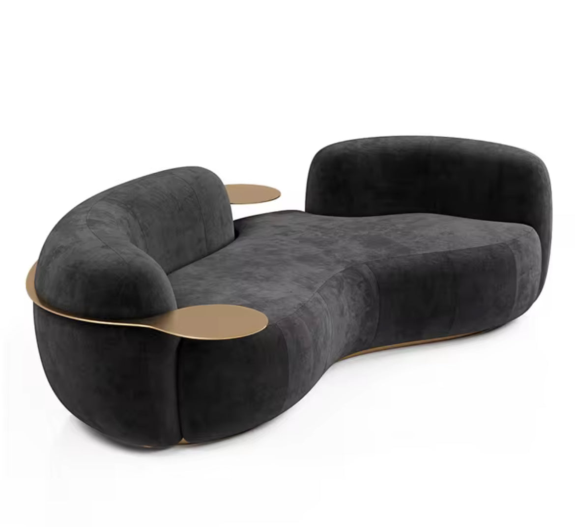 Ursula Premium Signature Boucle Couch view 16 - boucle fabric sofa - The Flamingo Life