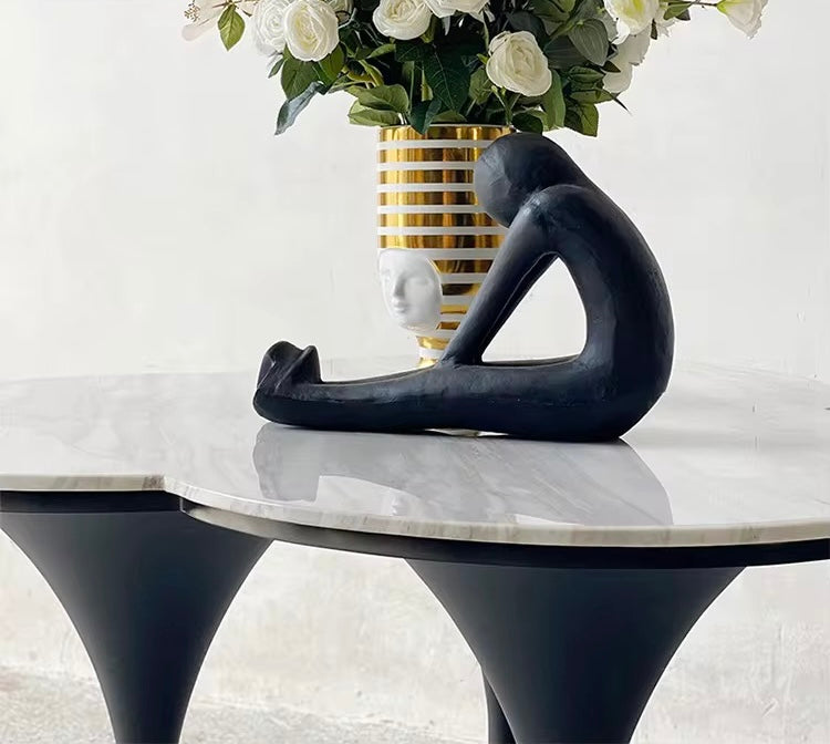 Ingrid Entryway Console detail view - console table - The Flamingo Life