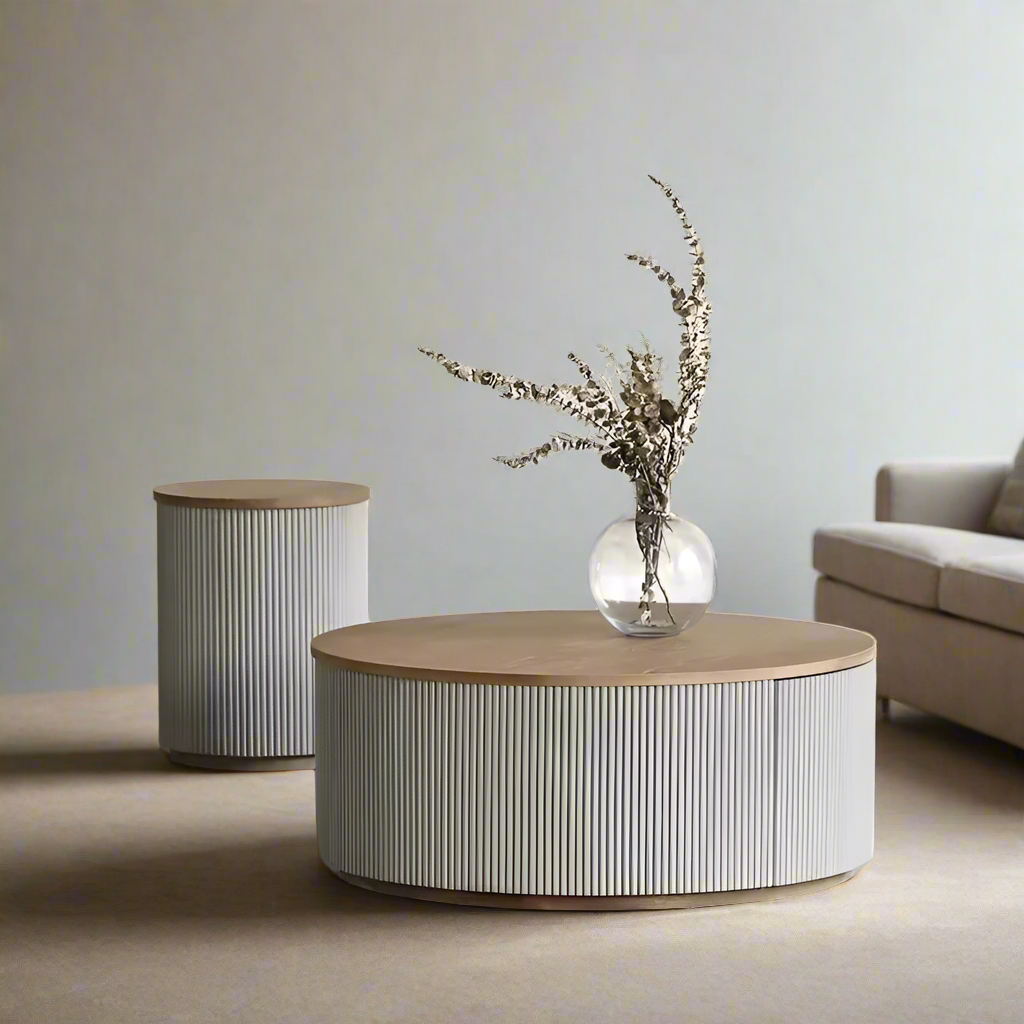 Nora Coffee Table Set lifestyle view - coffee table - The Flamingo Life