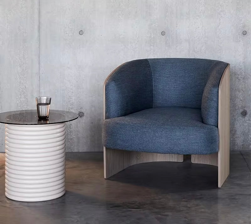 Eero Accent Chair side view - Japandi accent chair - The Flamingo Life