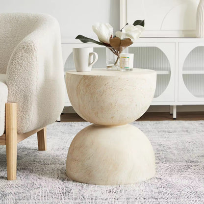 Ivory Drift Side Table